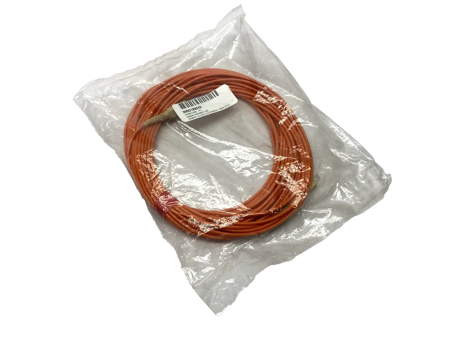 NEW TYCO ELECTRONICS FIBER OPTIC CABLE ASSEMBLY 15M LENGTH