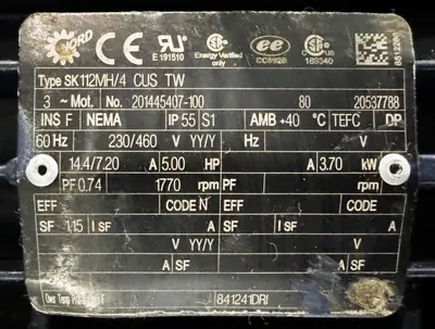 Westfalia CB 505-01-32 decanter centrifuge, 316SS.