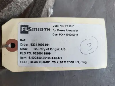 Felt Seal Gear Guard 20x20x2000 LG