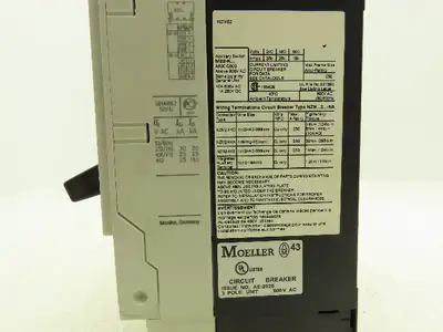 Moeller NZMB2 A63-NA Circuit Breaker 63A 600VAC 3 Pole