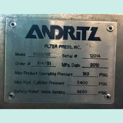 NEW ANDRITZ 1000/95, MIXED PACK MEMBRANE