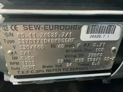 Used SEWEURODRIVE S37DT71D4BMG05HF Motors (misc) Ohio US | HGR 24 #1704868