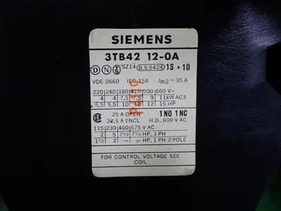 USED SIEMENS 3TB42 120A