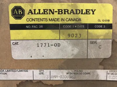 NEW ALLEN-BRADLEY 1771-DD 120V