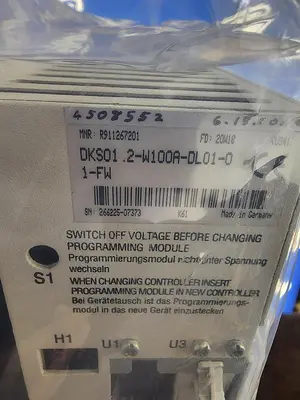 Used INDRAMAT DKS01.2-W100A-DL01-01-FW Servo Drives Michigan US | Midwest Press and Automation #1545293