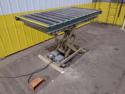 4,000 LBS X 72" X 36" GLOBE INTERNATIONAL HYDRAULIC SCISSOR LIFT TABLE, 110 VOLT: STOCK #20941