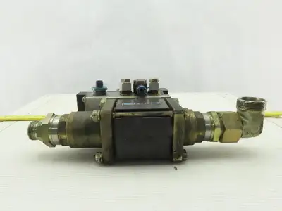 Muller Coax Vmk 15 Nc Pneumatic Valve W/Festo Block Plate & Solenoid