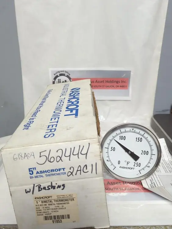 New | in-Stock ASHCROFT 50 EI 60 E 060 Temperature Monitoring Ohio US | Surplus Asset Holdings #1365650