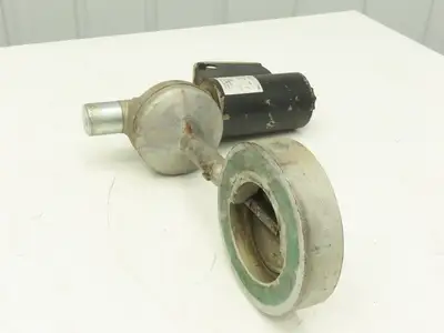 Krom Schroder MB 7NQ3  4" Wafer Butterfly Valve w/Solenoid Actuator 120VAC DN100