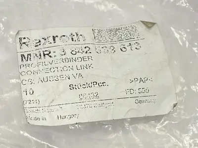 USED BOSCH REXROTH CONNECTION LINK AUSSEN VA PKG OF 9