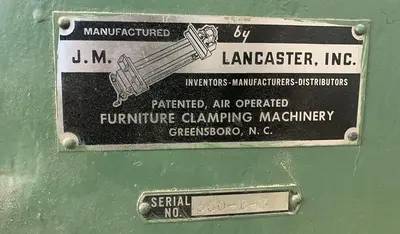 USED LANCASTER 550-B ONE-WAY VERTICAL ASSEMBLY CLAMP