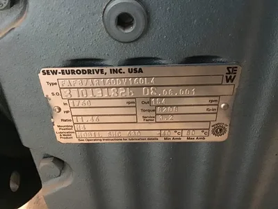 F series parallel-shaft helical gear unit Sew Eurodrive FAF87AR160DV160L4