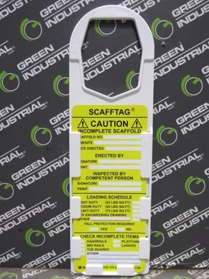 Brady SCAF-STH132A Scaftag Mark 9 Holders 18 Inserts 2 Pens Included New NIB
