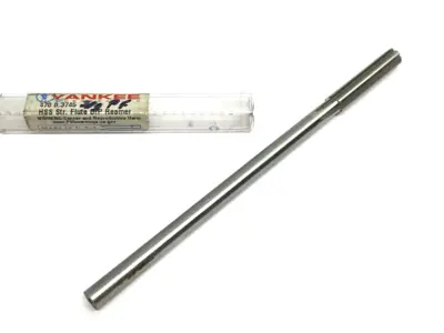 USED YANKEE STRAIGHT FLUTE D/P REAMER HSS 0.3745 DIA