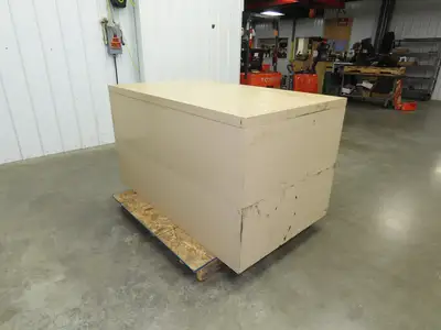 Modular Industrial Storage Cabinet 20 Drawer 61.5x38x34.5" Vintage 17x10" Trays