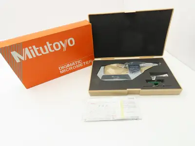 Mitutoyo 395-353-30 Digimatic Micrometer 2-3" Range Spherical Ball Anvil