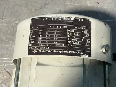 Used 2018 SUMITOMO RNFMS0125RB150 Motors (misc) Ohio US | HGR 24 #1290104