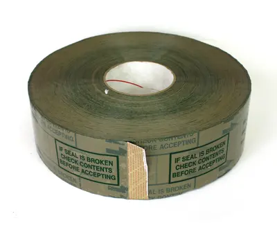 Tan Transparent PP8611 Temper Proof Tape 2.83" x 999.56yds, 4 Rolls