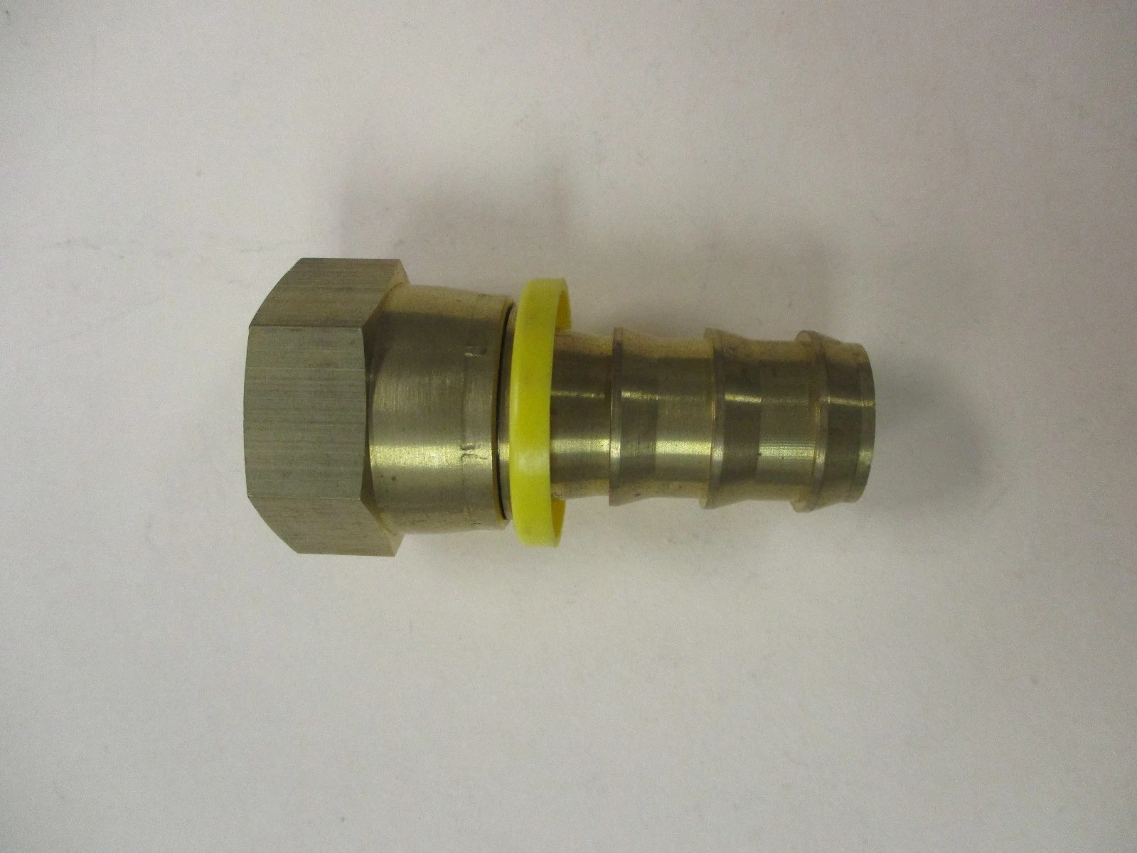 Unused 1/2" Hose Brass Barb X 1 3/16" Female NPT Brass