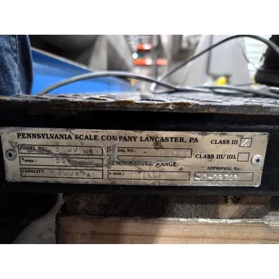 USED PENNSYLVANIA SCALE CO. 6600