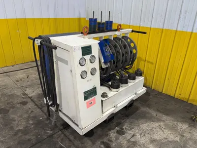 40 TON MODERN HYDRAULICS 4 CYLINDER PORTABLE HYDRAULIC DIE SETTING & SEPARATING SYSTEM: YOBRO #23866