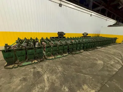 36" HI-RIB (7.2 TYPE) PANEL RAFTED ROLLFORMER LINE;  INCLUDES UNCOILER, ROLLFORMER & FLYING CUTOFF SHEAR: YOBRO #24156