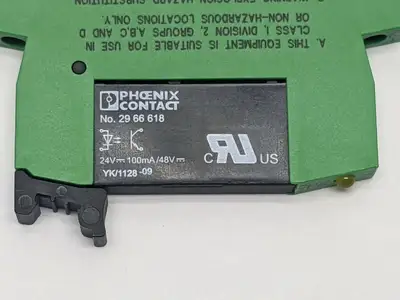 PLC-BSC-24DC/21,2966016,2966618 | Phoenix Contact PLC-BSC-24DC/21 Relay Base 2966016 w/ 2966618 Relay - New Other