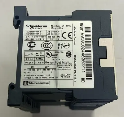 Used SCHNEIDER ELECTRIC LP2K0601BD Miscellaneous Equipment (Electrical & Power) | Surplus Asset Holdings #1189762