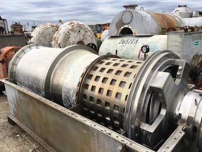 (2) Bird 36 x 96 screen bowl decanter centrifuges, 316SS.