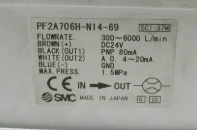 NEW SMC PF2A706H-N14-69 FLOW SWITCH PF2A706HN1469