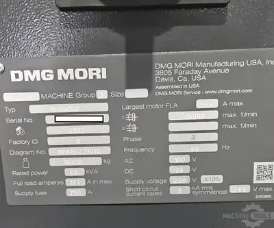 USED 2025 DMG MORI NHX 6300
