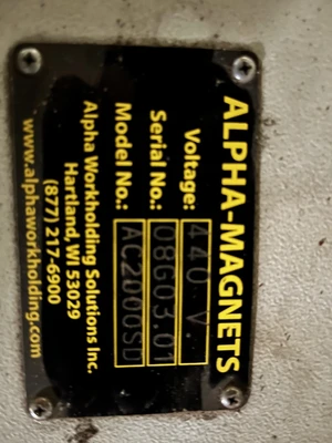 ALPHA-MAGNETS AC2000SD Accessories & Tooling | Mohawk Machinery (5)