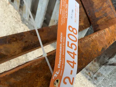 (2) Used 47-1/2” Long Forks for Telehandler, 2” pin holes, 4” wide