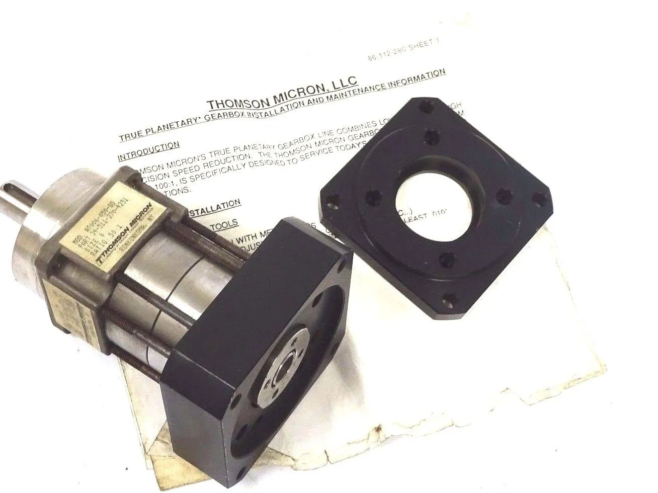 NEW THOMSON MICRON 34-511-270-4251 AT006-050-SS-OAM-10 GEARS MACHINED GEAR BOX