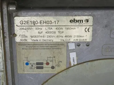 Used EBM PAPST G2E180-EH03-17 Centrifugal Fans Texas US | Aucto #1461133