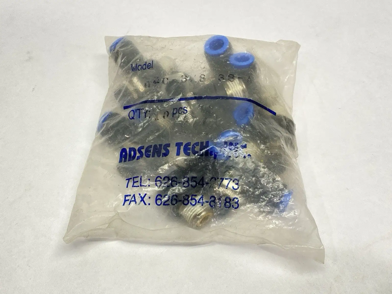 QSC-3/8-38-A | ADSENS Tech  Pneumatic Right Angle Valve PKG OF 10- New