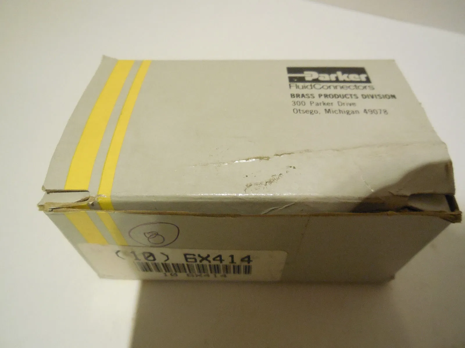8 NEW PARKER 6X414 BRASS HOSE BARB