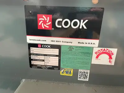 New | in-Stock 2025 COOK 445CCP-A Centrifugal Fans British Columbia CA | Lenmark #1488907