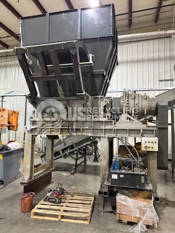 Used 2021 GENOX YS-1500 SHREDDER & OBR12065 CONVEYOR Shredders GE | US Recycling Equipment #785901