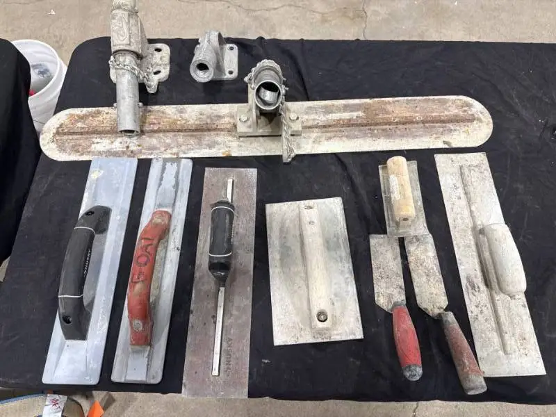 Concrete Finishing Tool Lot