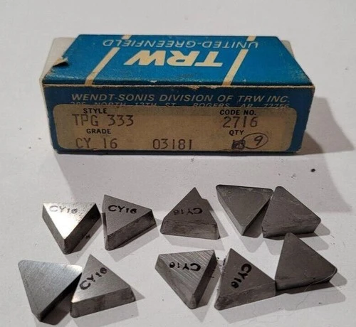 10 Pcs TRW TPG 333 CY16  Lathe Carbide Inserts Cutting Tools