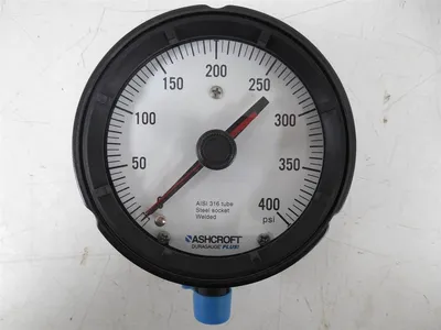 Ashcroft 45-1279-RS-04L-400# Duragauge Pressure Gauge 400 lbs 4-1/2" New NIB