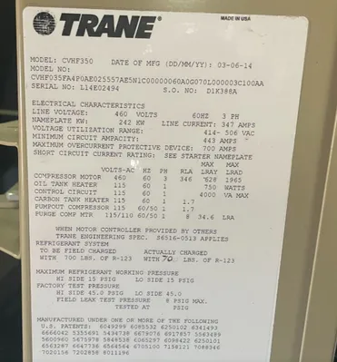 2014 TRANE CVHF350 Chillers | Perry Equipment (12)