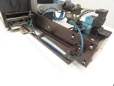 Sato M-8485S Label Mill Barcode Printer Labeler Pneumatic Blower Applicator