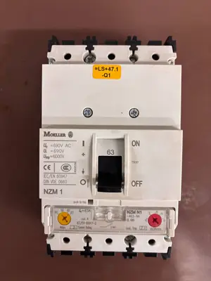Used 2008 MOELLER NZM N1-A63-NA Circuit Breakers Illinois US | Aucto #1322428