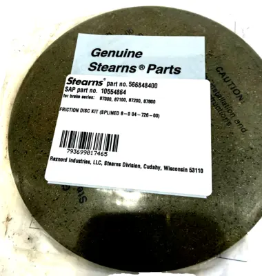 NEW STEARNS 566848400 FRICTION DISC KIT