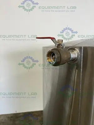 USED METAL FABRICATION 290 GALLON JACKETED GLYCOL RESERVOIR  VESSEL