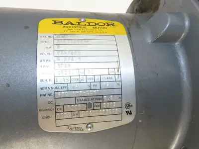 Baldor VM3611T Gearmotor 3Hp 230/460V 3PH 15:1 Reducer 115rpm LH Output 182TC