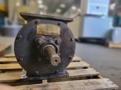Rotary Airlock Valve Feeder, Cast Iron, Square Inlet, Chain Drive - Serial 11852