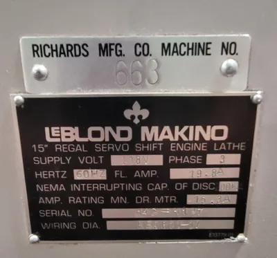 LEBLOND MAKINO Regal 14C Lathes, Engine | Machinery Central (6)